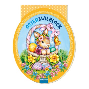 Oster-Malblock + Glitzerstein