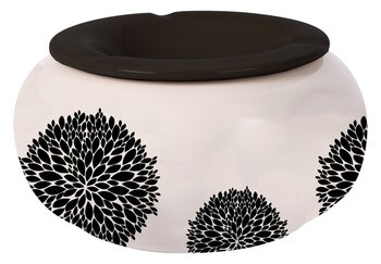 Keramikascher Flower s/w 22cm