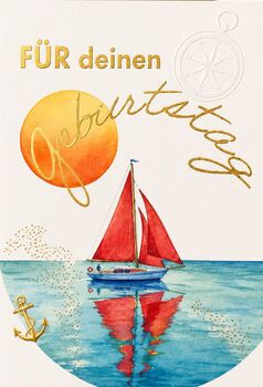 Bill. Geburtstag Segelschiff