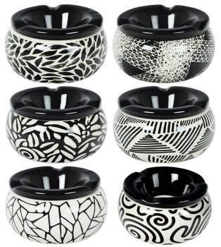 Keramikascher Black/White 12cm