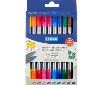 Fasermaler DUO dick/dünn/10er