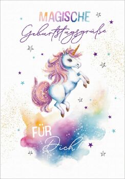 Bill. Geburtstag Einhorn