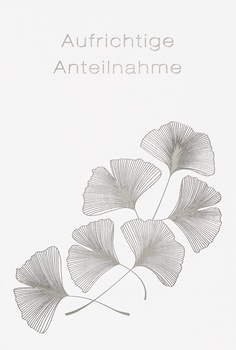 Bill. Trauer Ginkoblätter