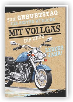 Bill. Geburtstag Motorrad