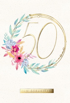 Bill. Fixzahl Blumenkranz 50