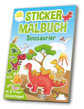 Malbuch/Stickerbuch Dinos