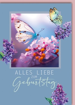 Bill. Geburtstag Schmetterling