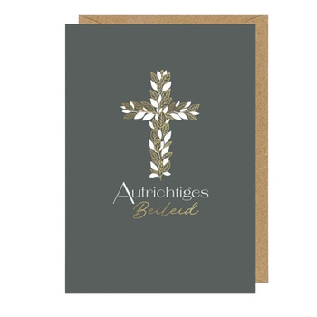 Bill. Trauer Laserkarte Kreuz