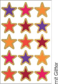 Whn-Sticker Sterne bunt