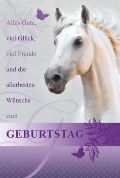 Bill. Geburtstag Pferd