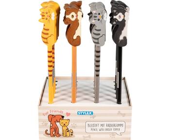 Bleistift+Radierer Hund/Katze