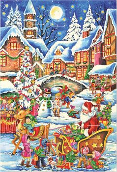 Adventkalender-Bill. Kinder