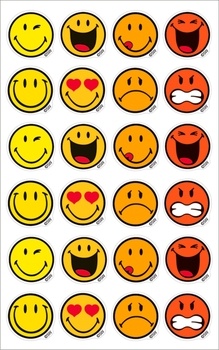 Schmucketiketten Smiley Emoji