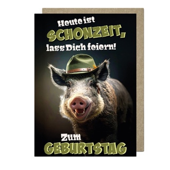 Bill. Gebtg. Wildschwein/Jäger