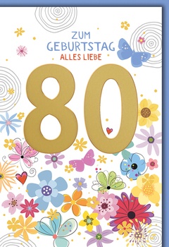 Bill. Geb. Fixzahl Blumen 80