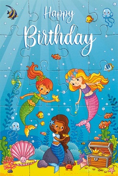 Bill. Geburtstag Puzzle-Card