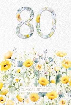 Bill. Fixzahl Blumen 80