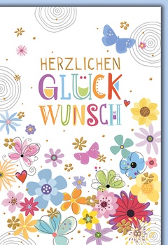 Bill. Allg. Glückwunsch Blumen