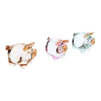 Glas Schweinchen 2,5 cm