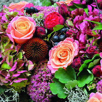 Servietten 33/33 Amb. Blumen