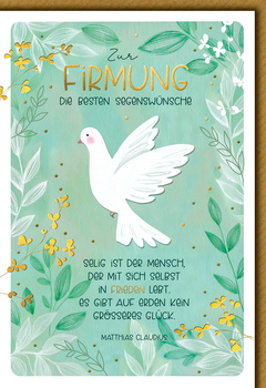 Bill. Firmung Taube/Spruch
