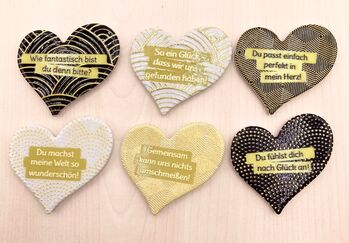 Magnet-Herz mit Spruch