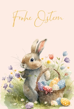 Bill. Ostern Hase/Eier/Korb