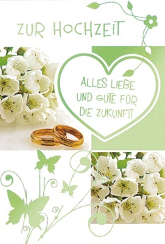 Bill. Vermählung Ringe, Blumen