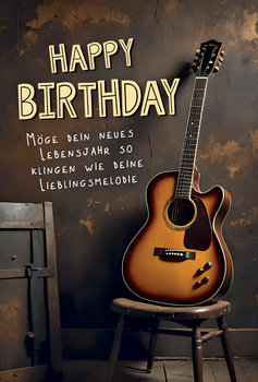 Bill. Geburtstag Gitarre