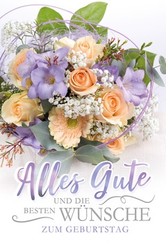 Bill. Gebtg. Blumenstrauß