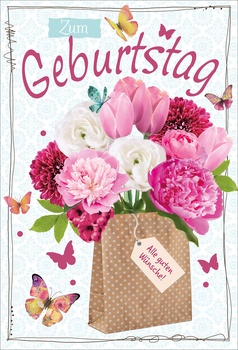 Bill. Geburtstag Blumen