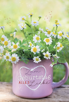 Bill. Gebtg. Blumen in Becher