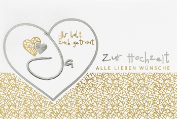 Bill. Vermählung Herz, quer