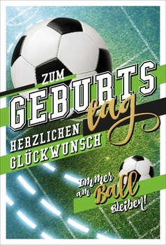 Bill. Geburtstag Fußball