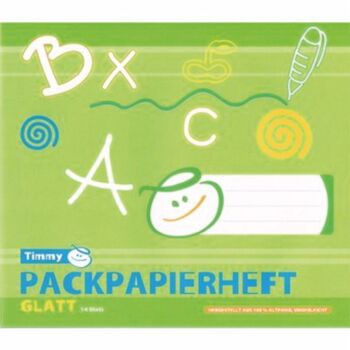 Packpapierheft 14Bl.  glatt