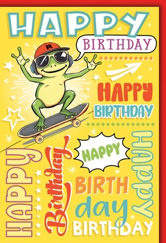 Bill. Geburtstag Frosch/Skater