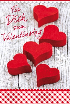 Bill. Valentin rote Herzen