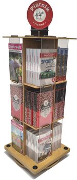 Spielkartendrehdisplay/49 Stk.