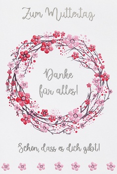 Bill. Muttertag Blumenkranz