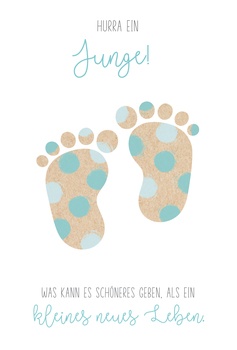 Bill. Ereignis Füße blau