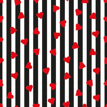 Servietten 33/33 Herzen klein