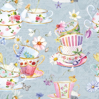 Servietten 33/33 Tea Cups