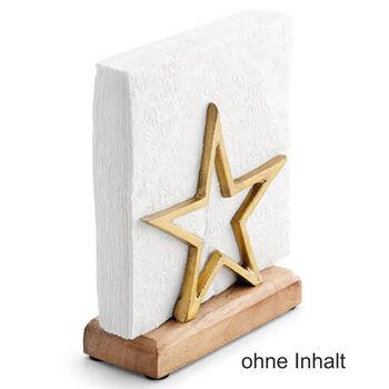 Serviettenhalter Stern gold