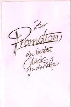 Bill. Promotion Schrift
