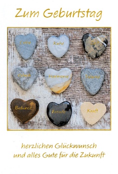 Bill. Geburtstag Steinherzen