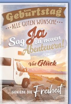 Bill. Geburtstag Wohnwagen