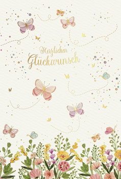 Bill. Allg. Glückwunsch Blumen