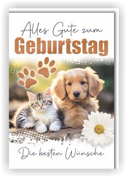 Bill. Geburtstag Hund/Katze