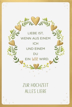 Bill. Vermählung Spruch