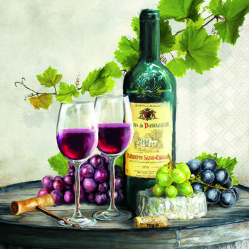 Servietten 33/33 Amb. Wein